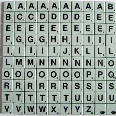 Scrabble tile distribution